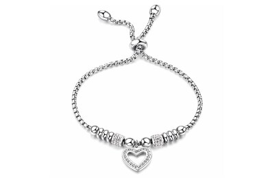 Reiko Bracciale in acciaio con Cubic Zirconia