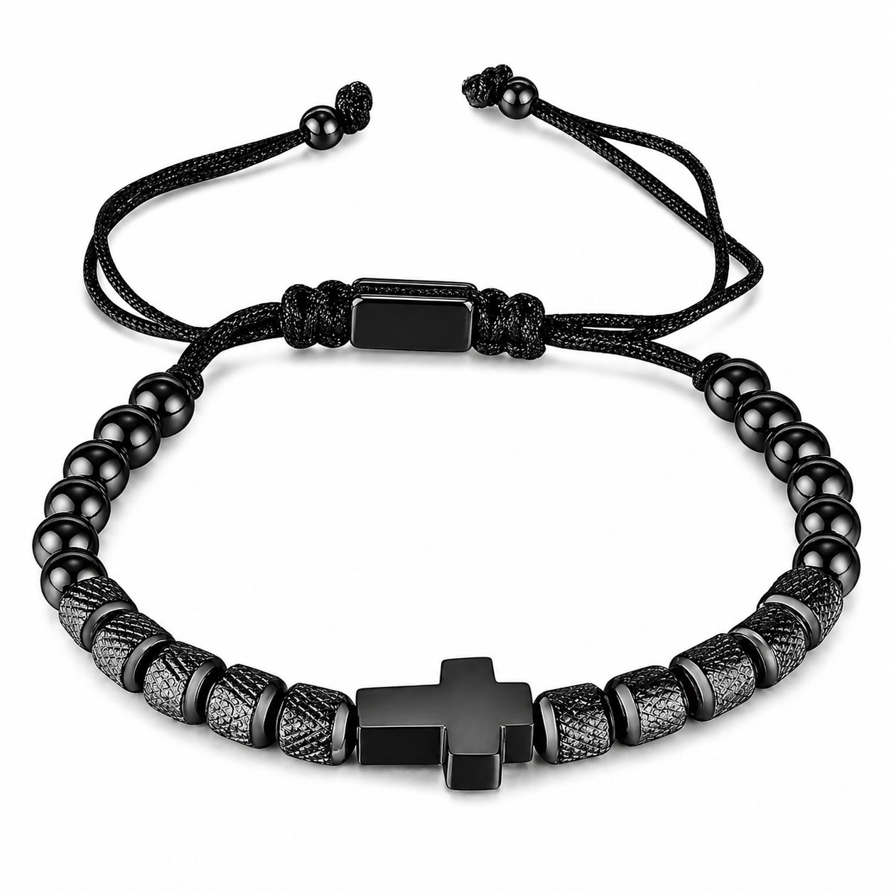 Reiko Bracciale in acciaio e corda