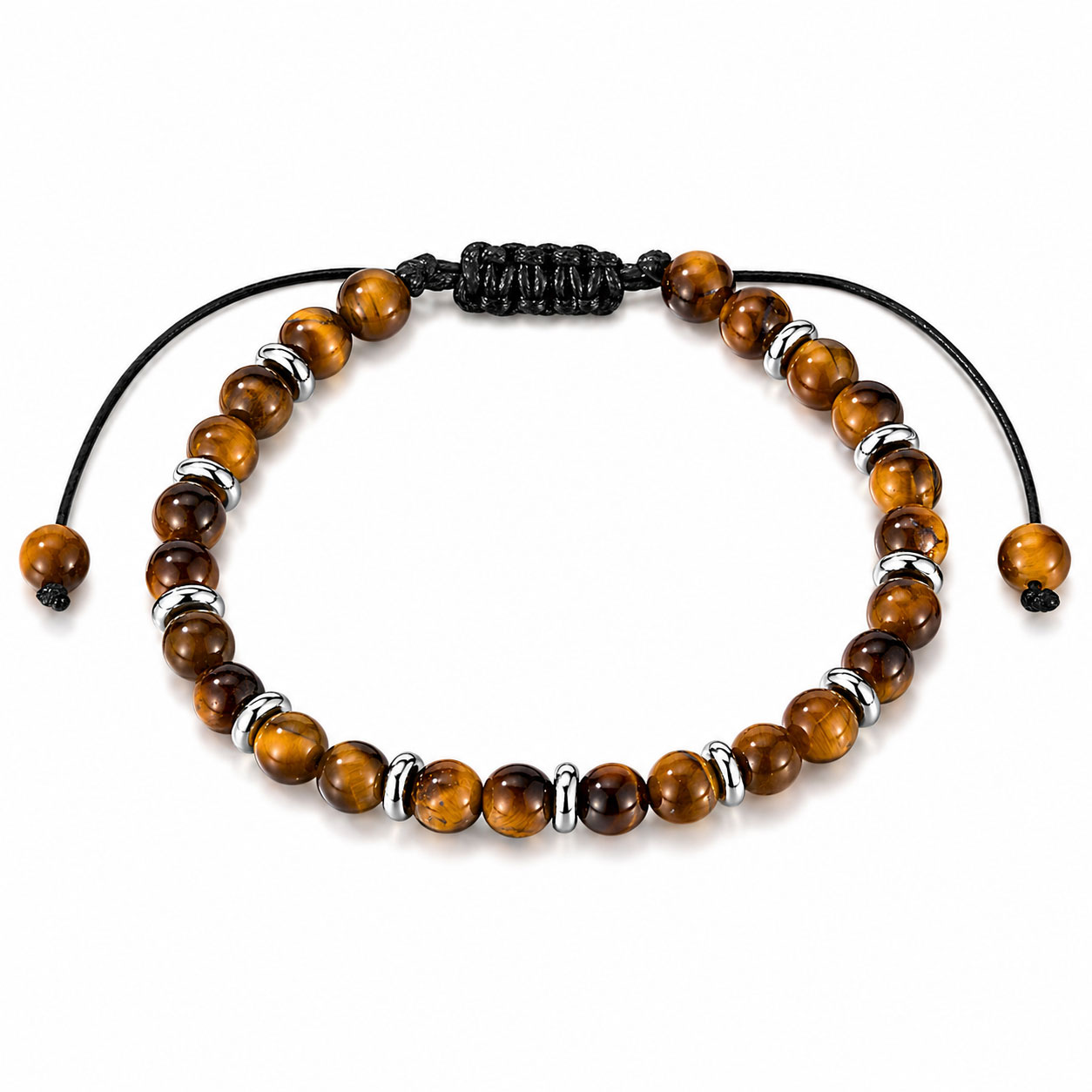 Reiko Bracciale in acciaio con corda