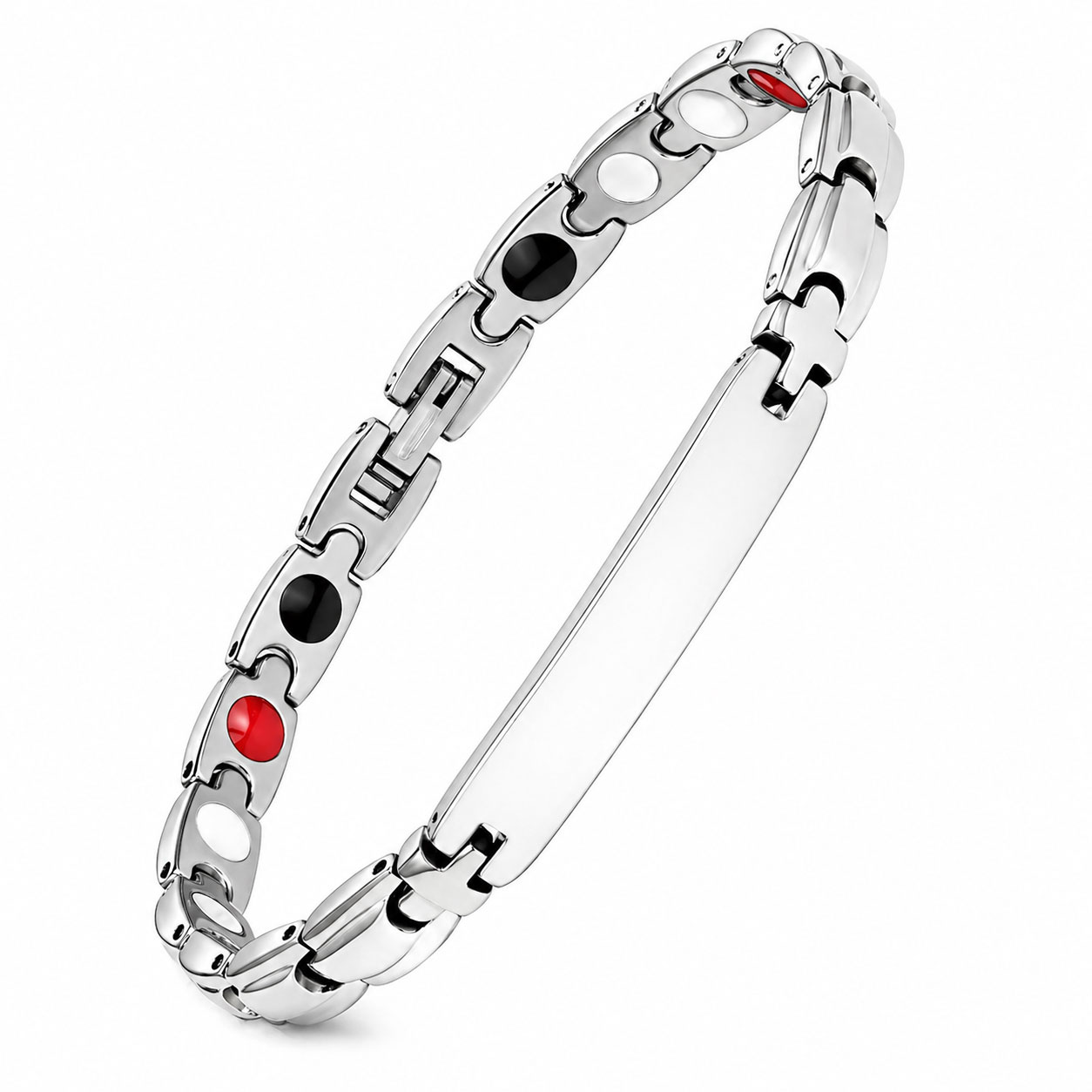 Reiko Bracciale in acciaio con Energy Stone