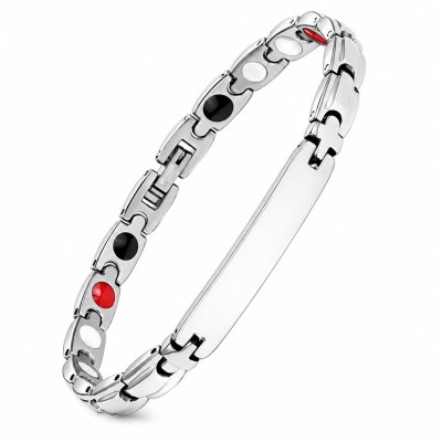 Reiko Bracciale in acciaio con Energy Stone