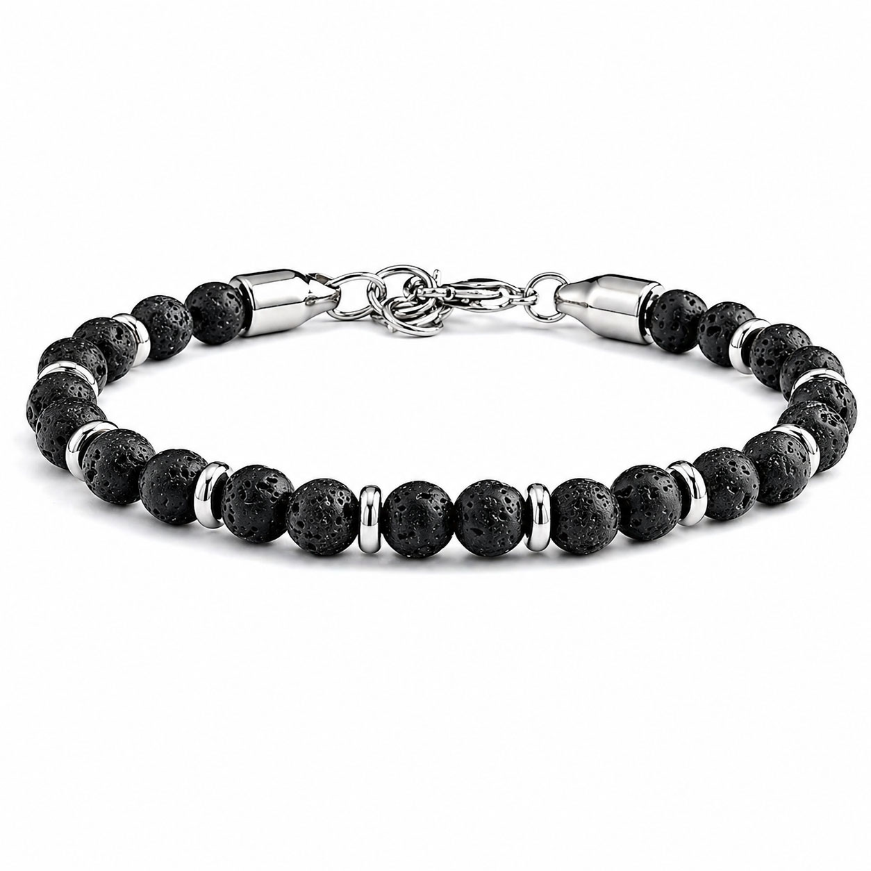 Reiko Bracciale in acciaio Volcanic Stone